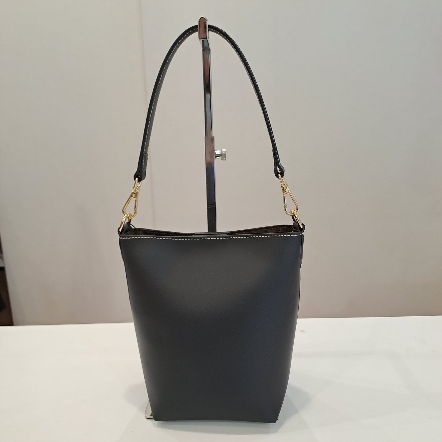 Borsa secchiello nera pm a spalla&tracolla