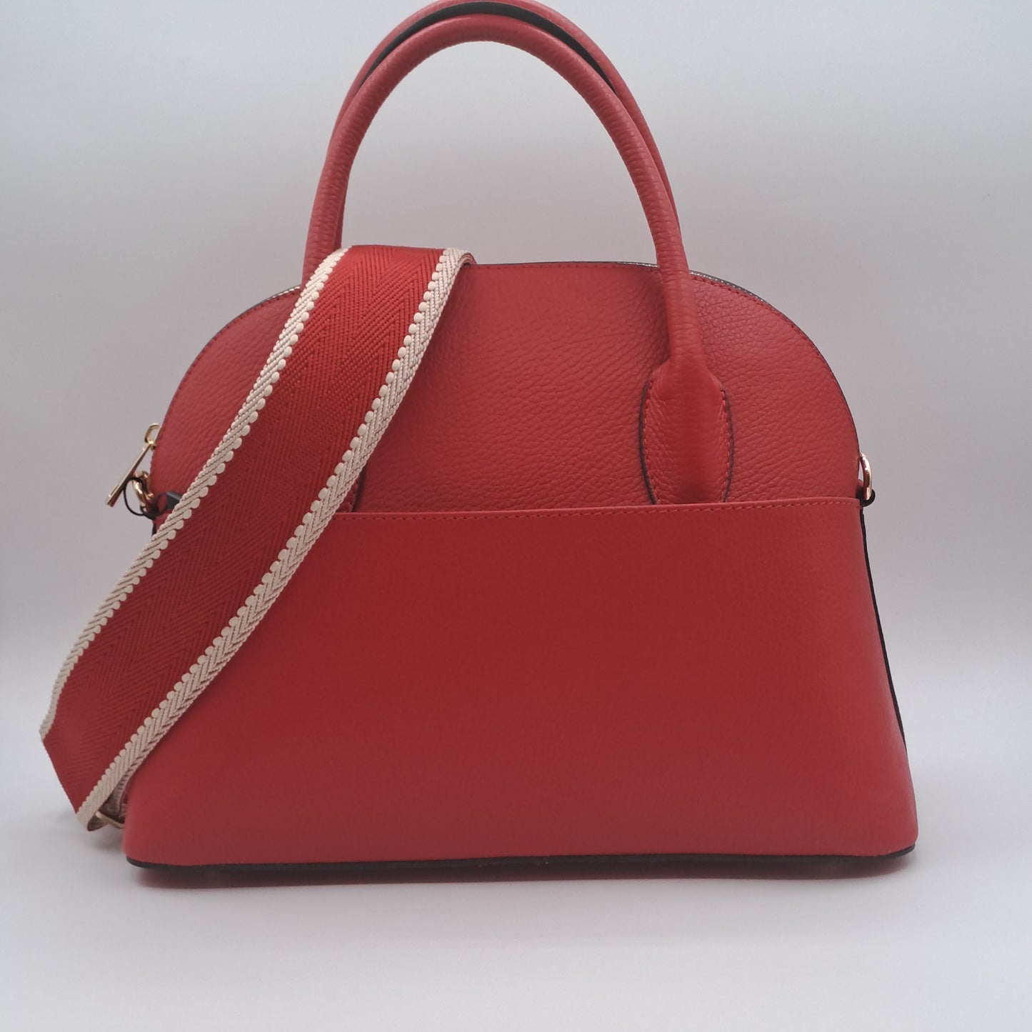 Borsa conchiglia rosso a mano&spalla