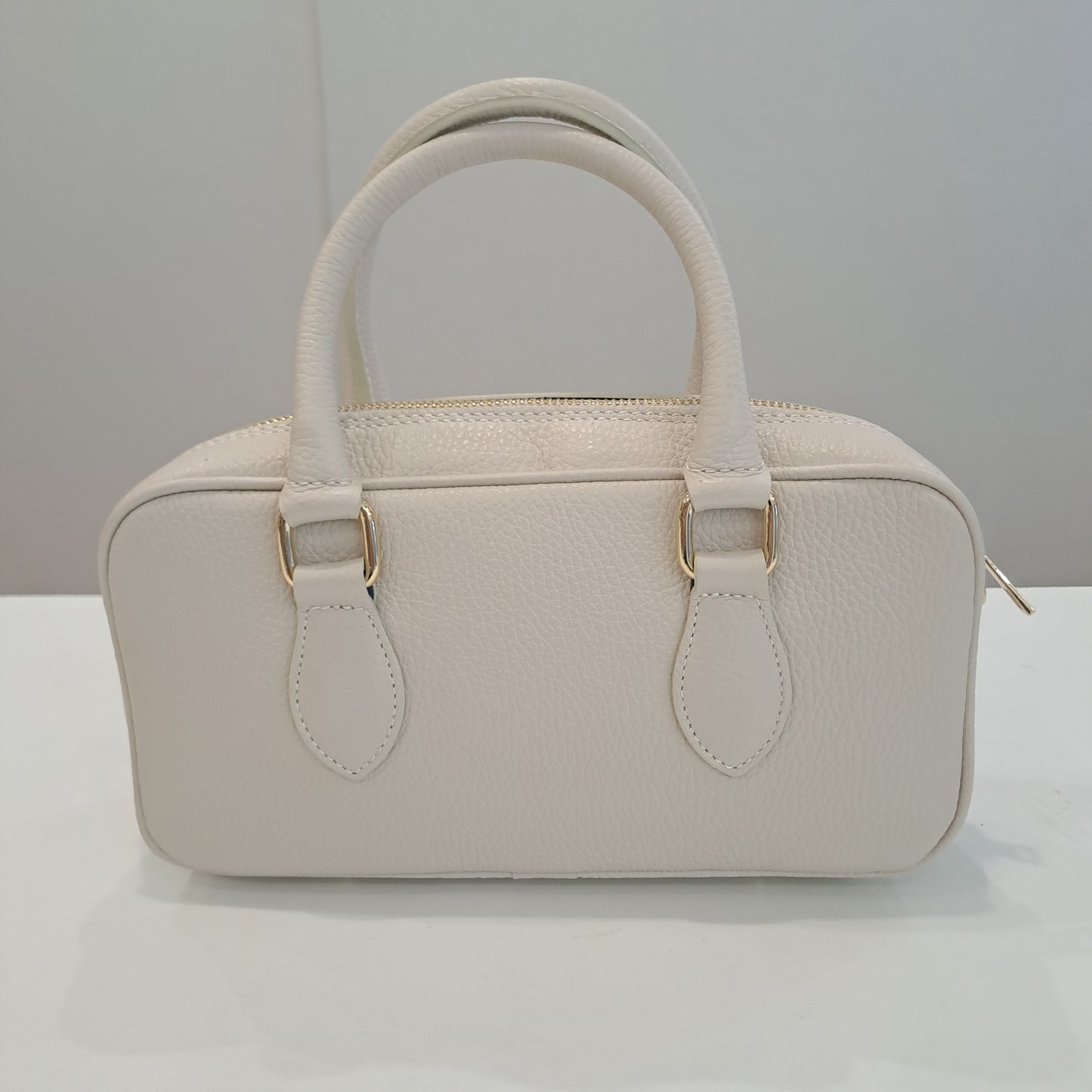 118014 Borsa Alice beige double face a mano&spalla