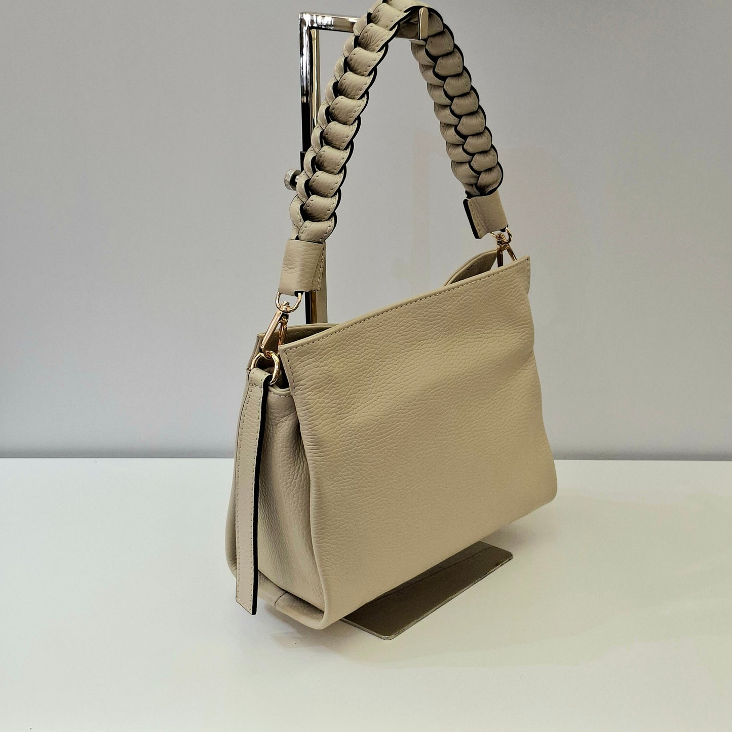 101231 Borsa Burano beige a spalla&tracolla