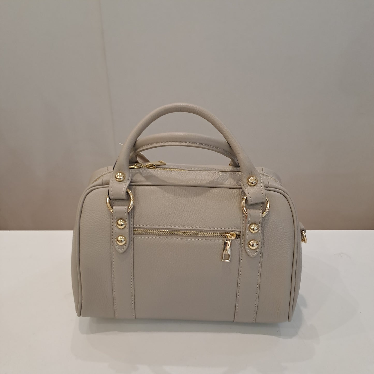 Borsa venezia tortora grigio a mano&tracolla