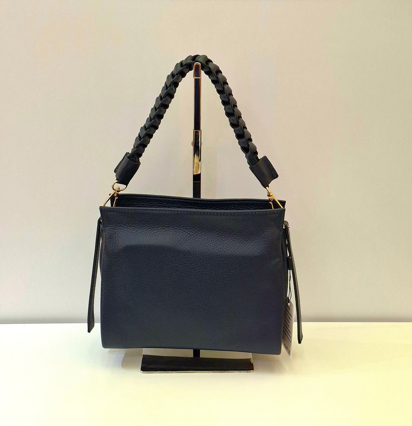 101231Borsa Burano blu navy a spalla&tracolla