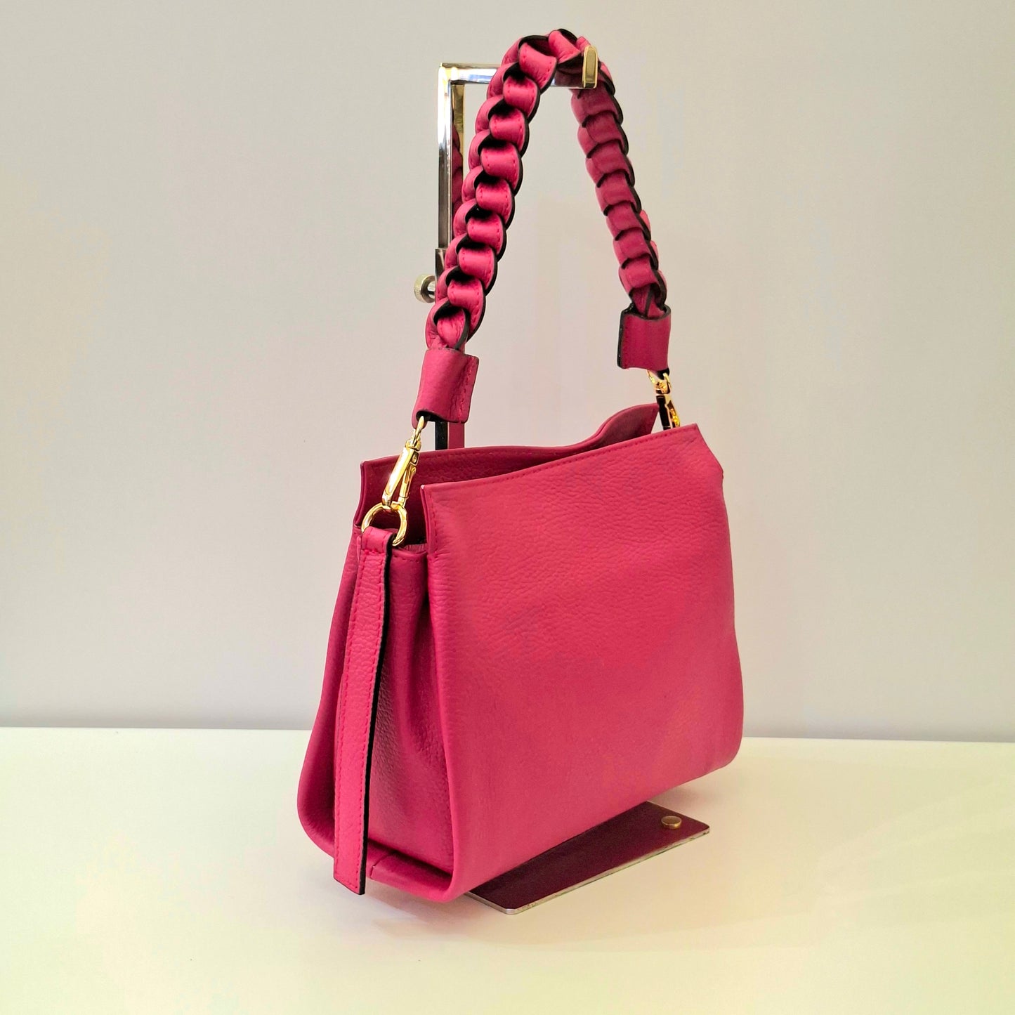 101231Borsa Burano fucsia a spalla&tracolla