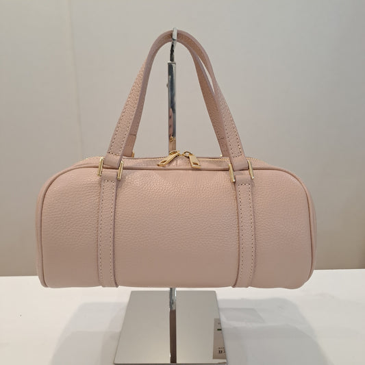 114212 Borsa Boston rosa cipria a mano&spalla